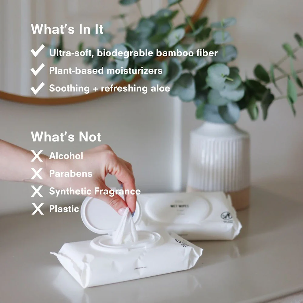 Pure Bamboo Wet Wipes (300 ct) - Image 4