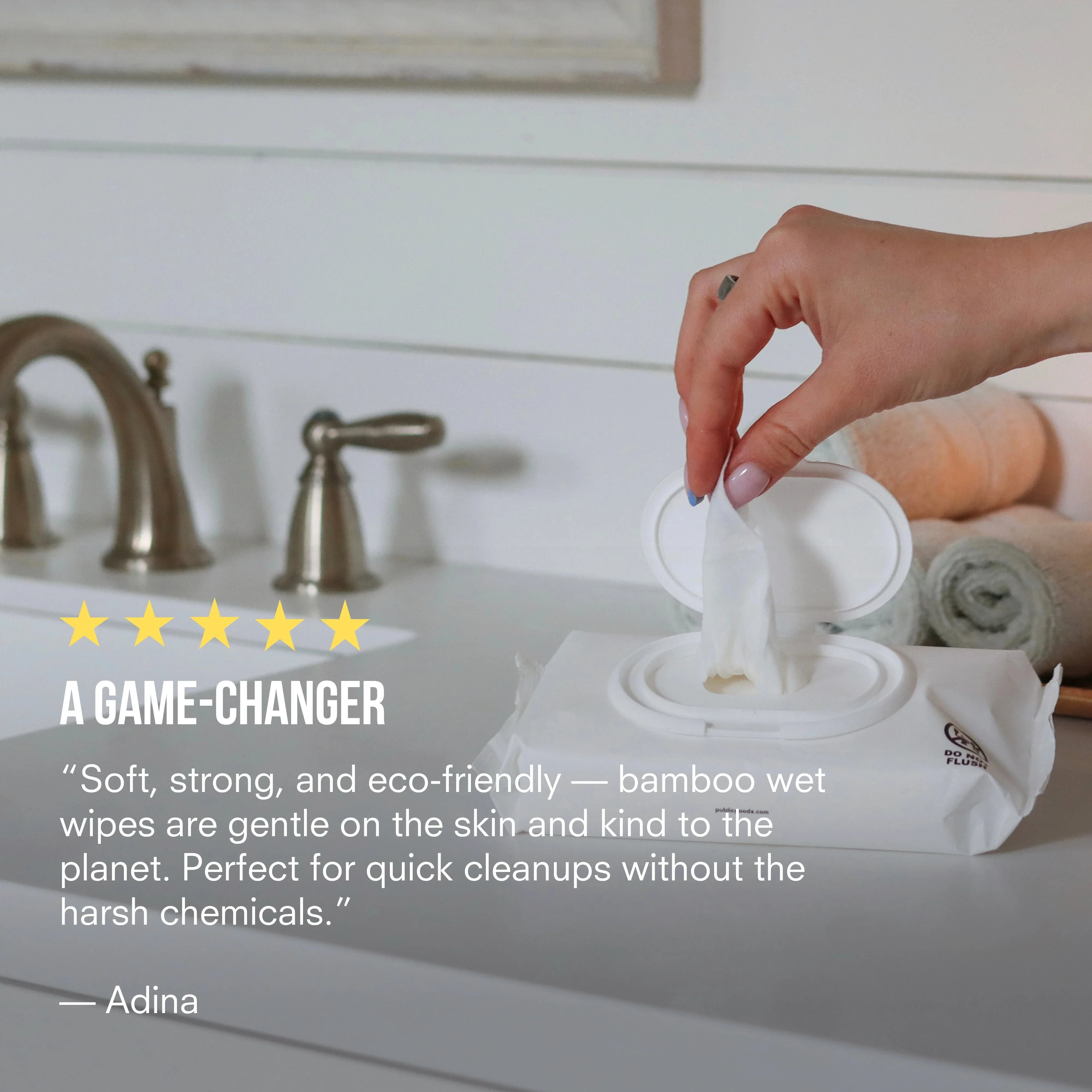 Pure Bamboo Wet Wipes (300 ct) - Image 6